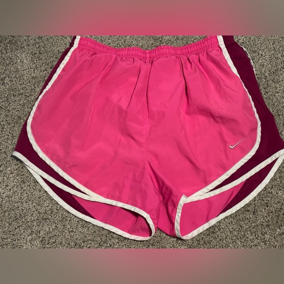 Nike Women's Athletic Shorts in Pink and White - Picture 1 of 5